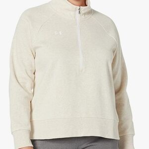Under Armour Women's Cream Quarter-Zip Sweatshirt
